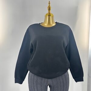 SHEIN Black/Teal Round‑Neck Thermal Sweatshirt M – Long Sleeve,  LOT OF 2